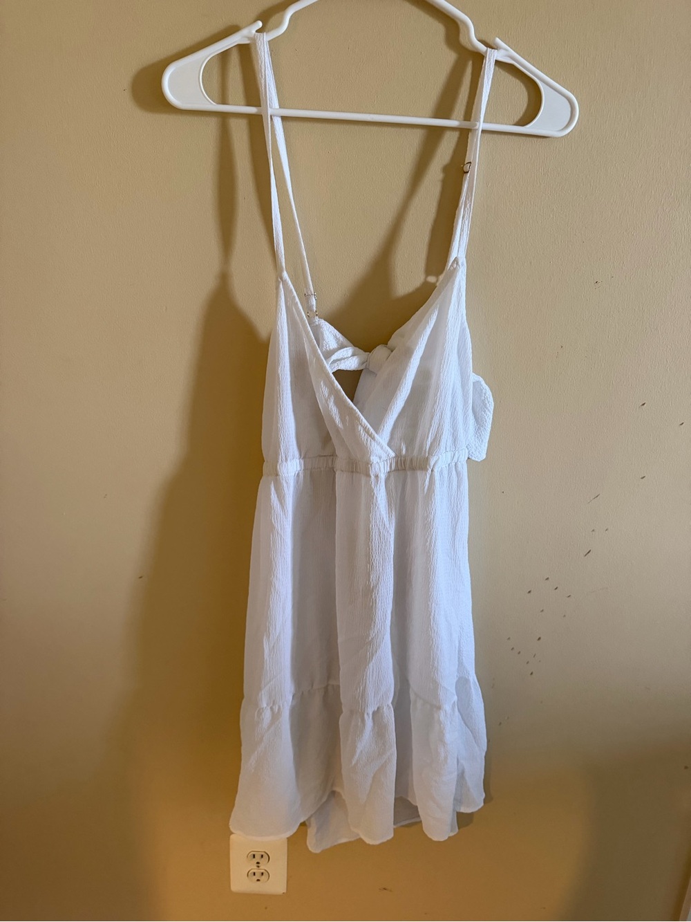White Spaghetti Strap Pool Coverup